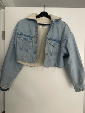 Zara denim crop jacket